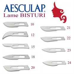 Lame bisturi Aesculap sterili  nis.21 x100pz.